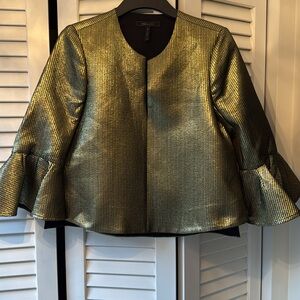 BCBGMAXAZRIA Pullover Gold Jacket